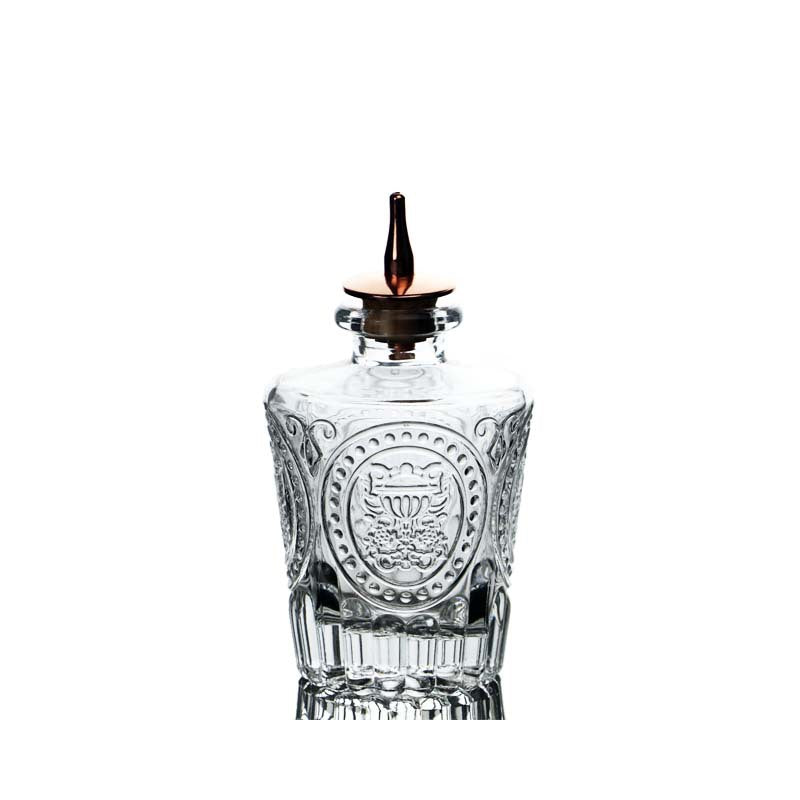 Argy Wormwood Bottles Vintage Carved Glass Wine Bottle With Stopper