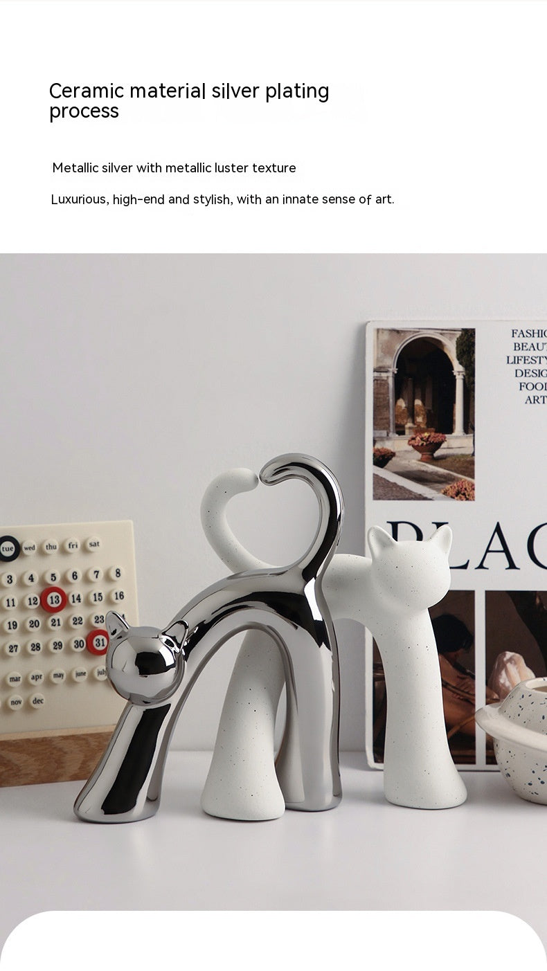 Creative Wine Cabinet Decoration Cat