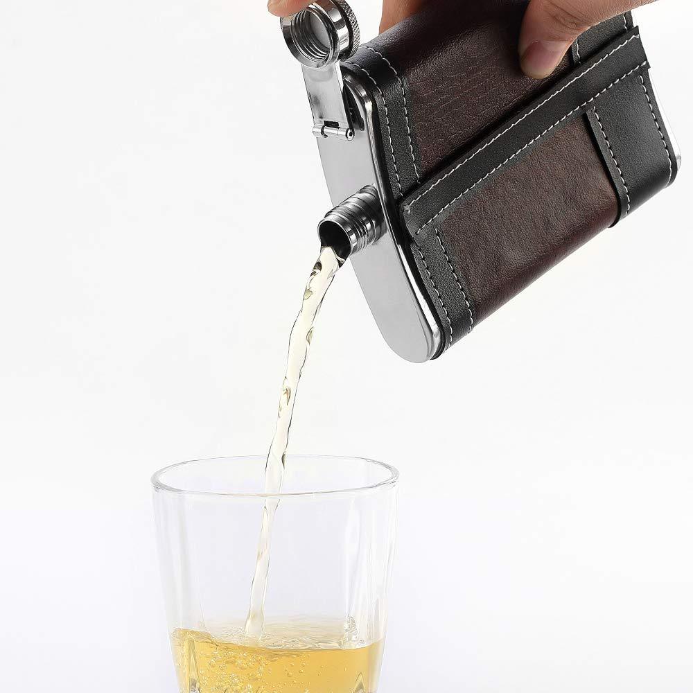 Stainless steel hip flask high-end carry wine bottle