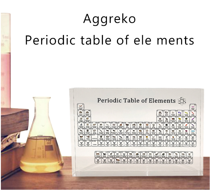 Acrylic Periodic Table Shows Children&#39;s Education