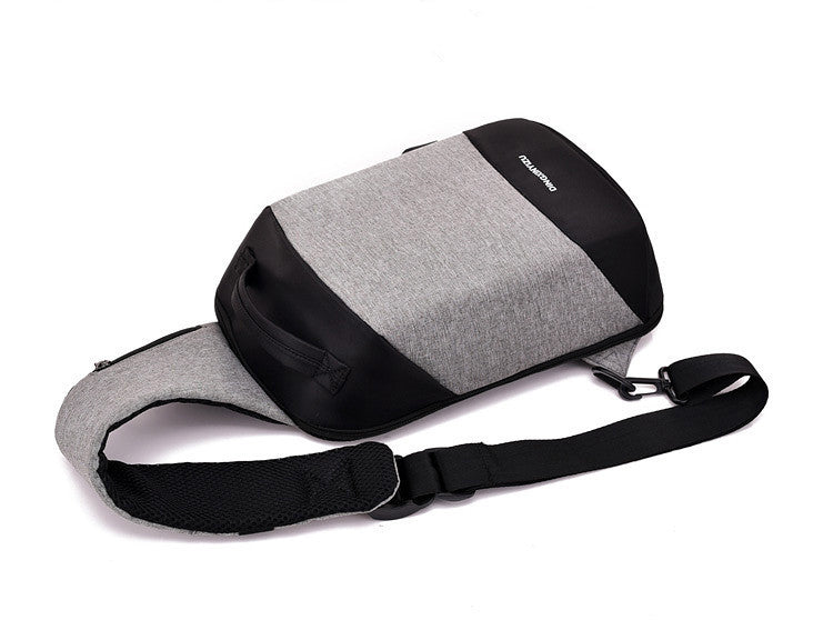 Anti-theft chest bag fashion casual USB rechargeable multi-function shoulder bag