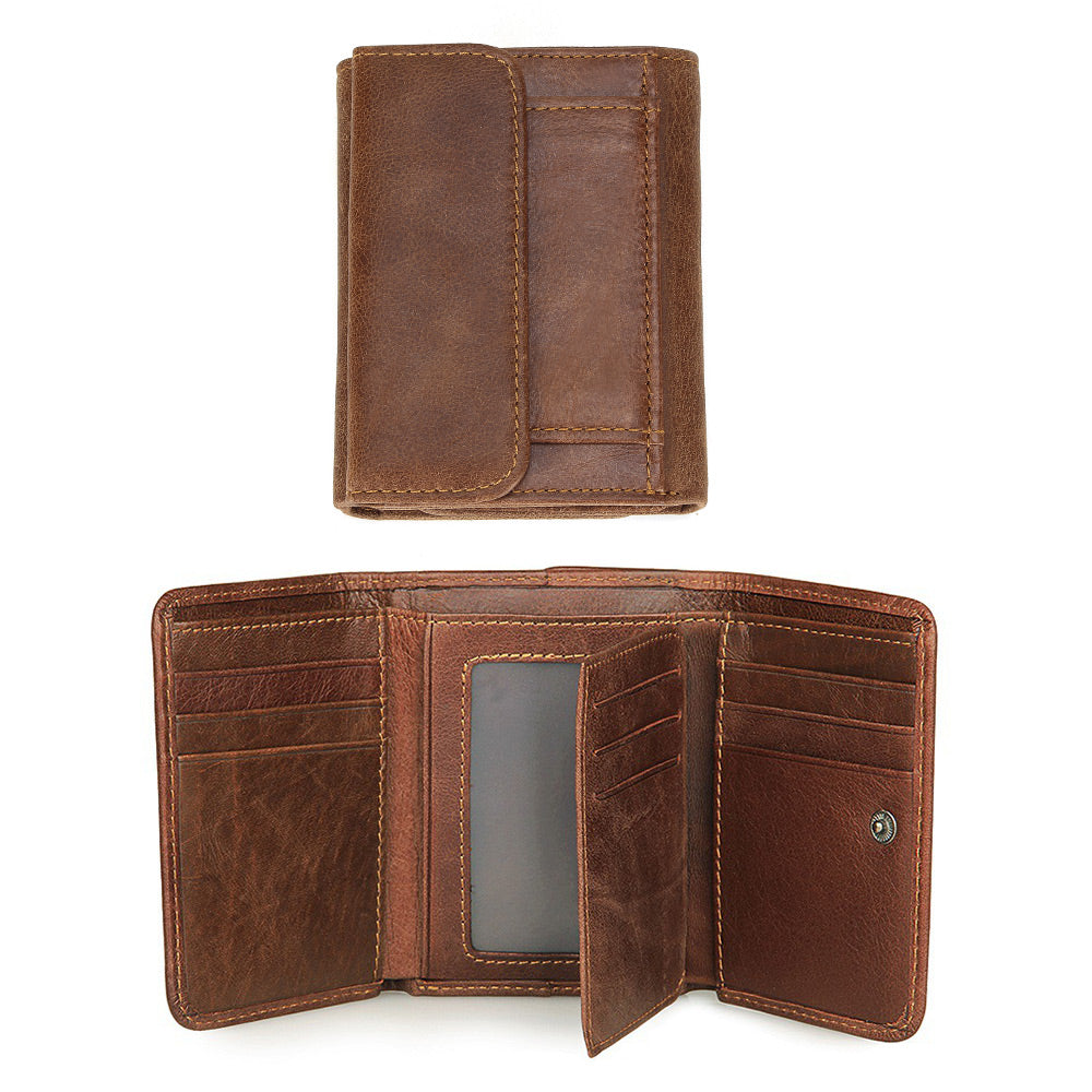 Men&#39;s ultra-thin leather wallet