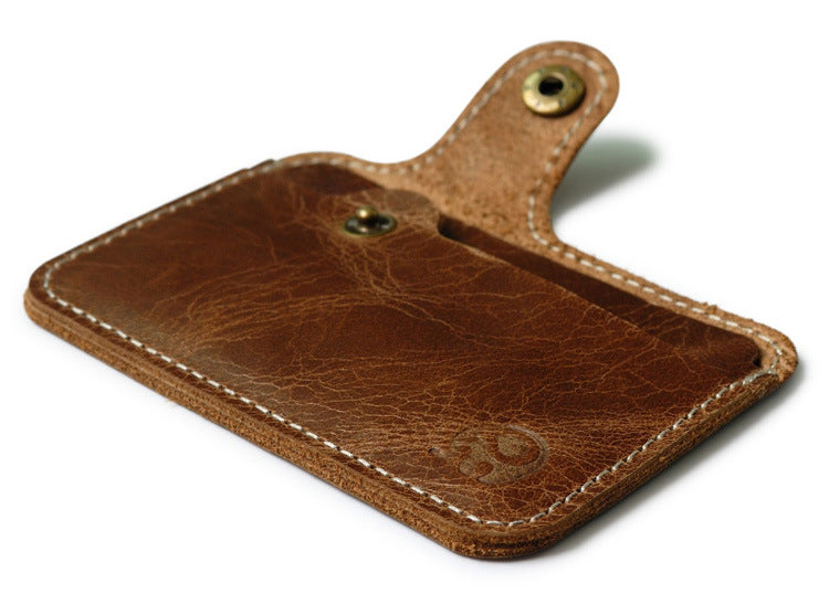 First layer cowhide utility card holder