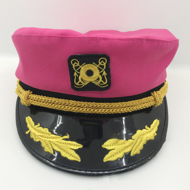 Korean version of retro men and women Navy blue navy cap