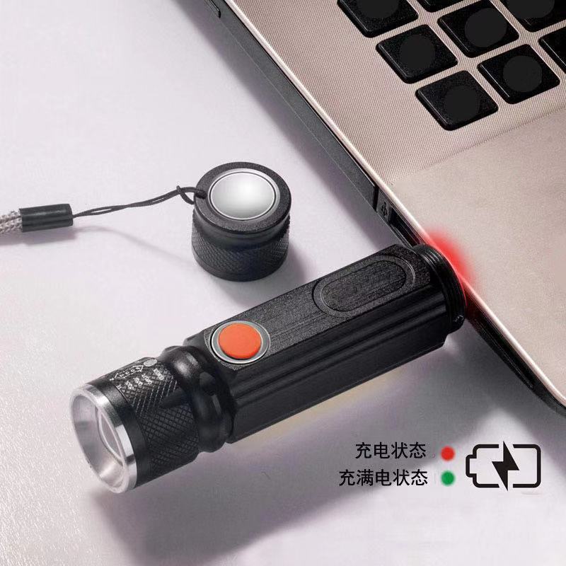 T6 COB Strong Light USB Flashlight