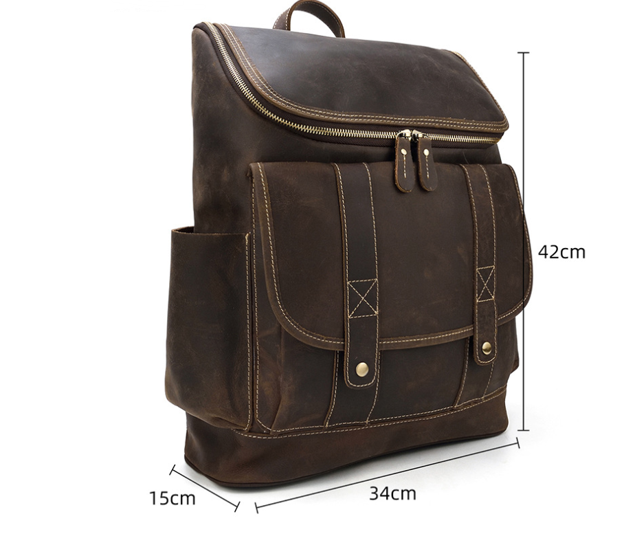 Men&#39;s leather backpack