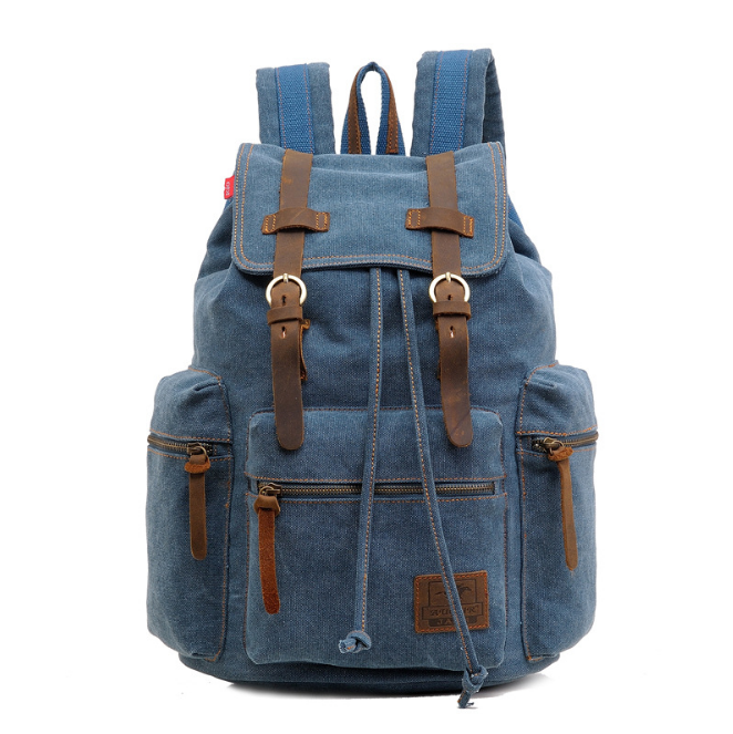 men&#39;s backpack vintage canvas backpack
