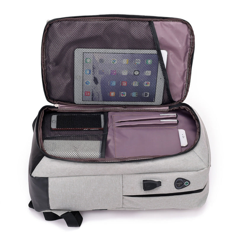 Usb men&#39;s business shoulder bag can be charged