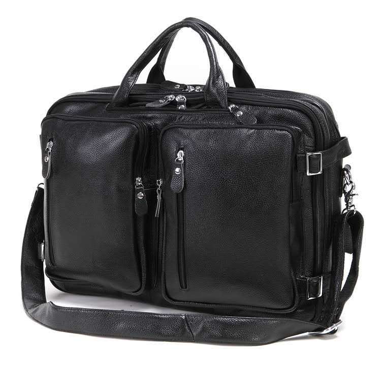 Multi Functional Leather Men&#39;s Handbag
