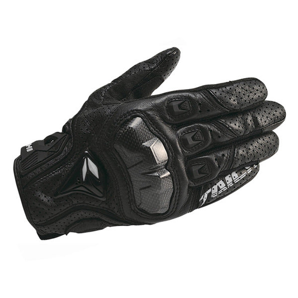 Summer classic RS-TAICHI RST390 full leather perforated carbon fiber breathable racing gloves