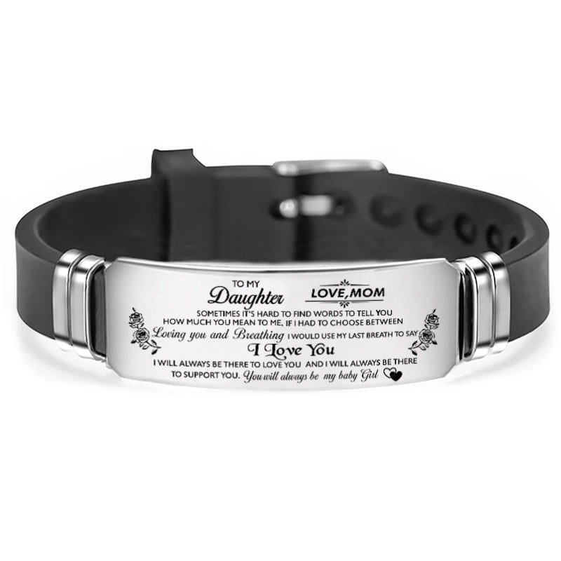 To My Son Daughter Mom Wife Girlfriend Bracelet Wristband