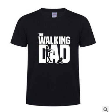 The Walking Dad letter Fathers Day father big size short sleeve