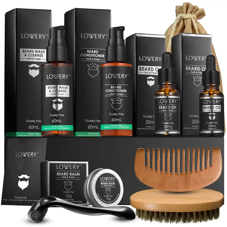 Dad&#39;s Gift, Beard Grooming &amp; Growth Trimming Kit