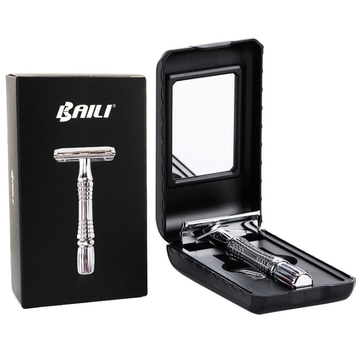 Safety Double Edge Razor For Men Shaving Set Knife Barber Straight Razor Men&#39;s Shaving Razor Blades Shaving Machine