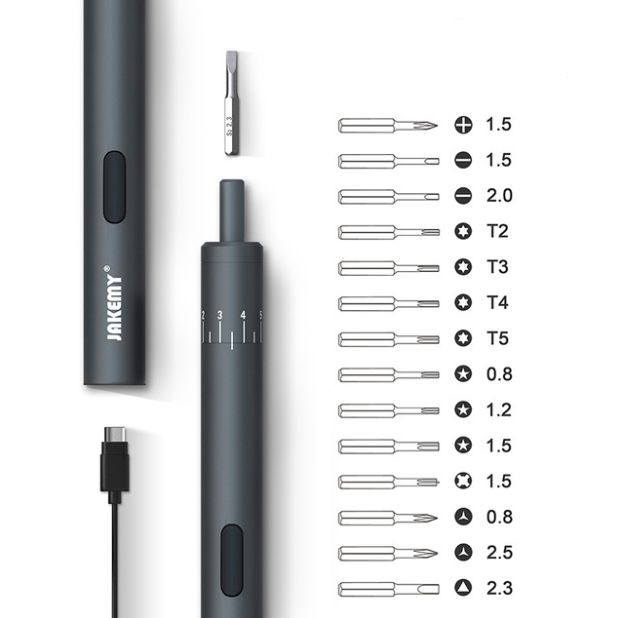 Pen type mini charging electric screwdriver set