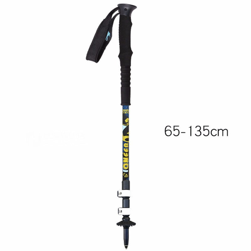 SPORTSHUB 1PC Aluminium Alloy Ski Poles 3-SectionsTelescopic