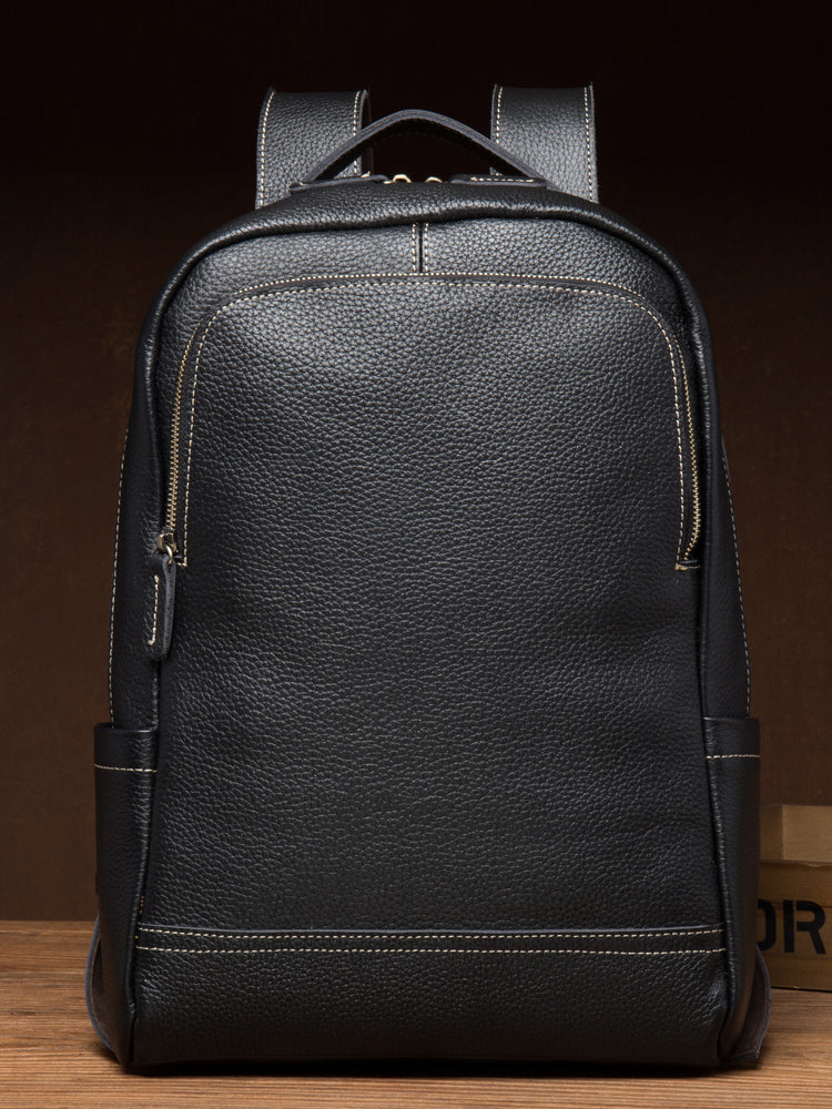 Leather men&#39;s backpack leather travel backpack