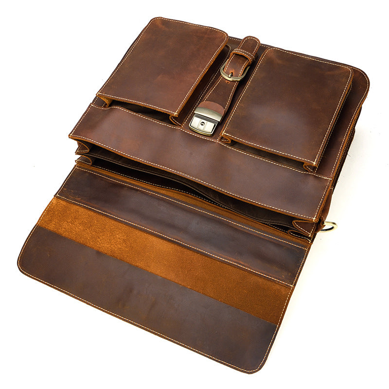 Men&#39;s leather briefcase