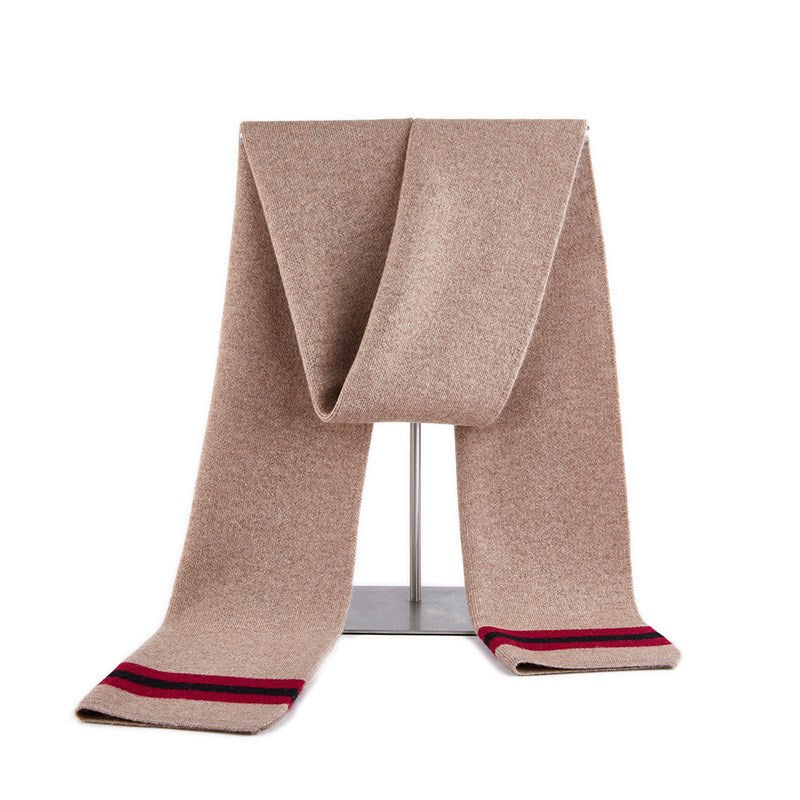 Cashmere striped scarf