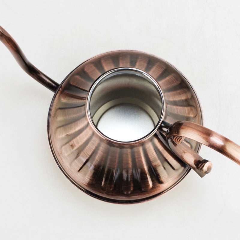 Stainless Steel Coffee Pot European Style Hand-washed Palace Pot Long-mouth Thin-necked Pot