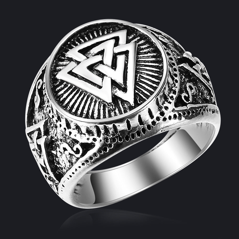Odin logo men&#39;s vintage ring