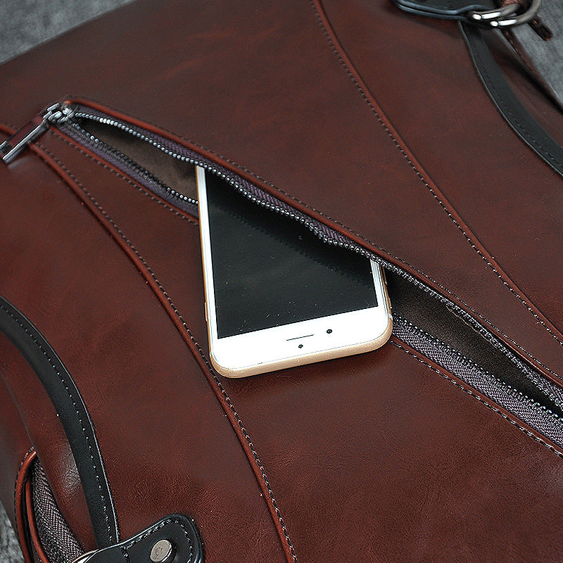 Crazy Horse Leather Backpack