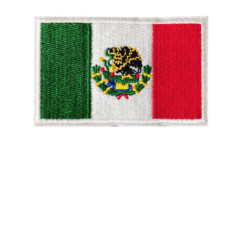Embroidered National Flag Armband Hat Patch
