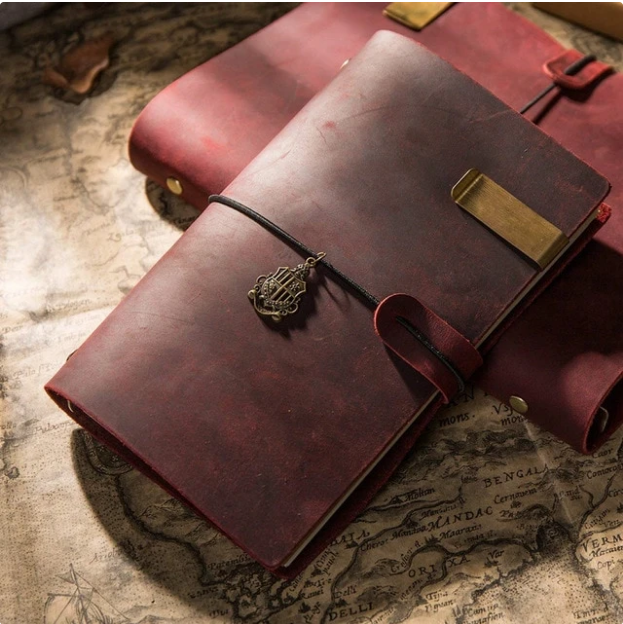 Handmade First Layer Leather Hand Account Binder Notebook