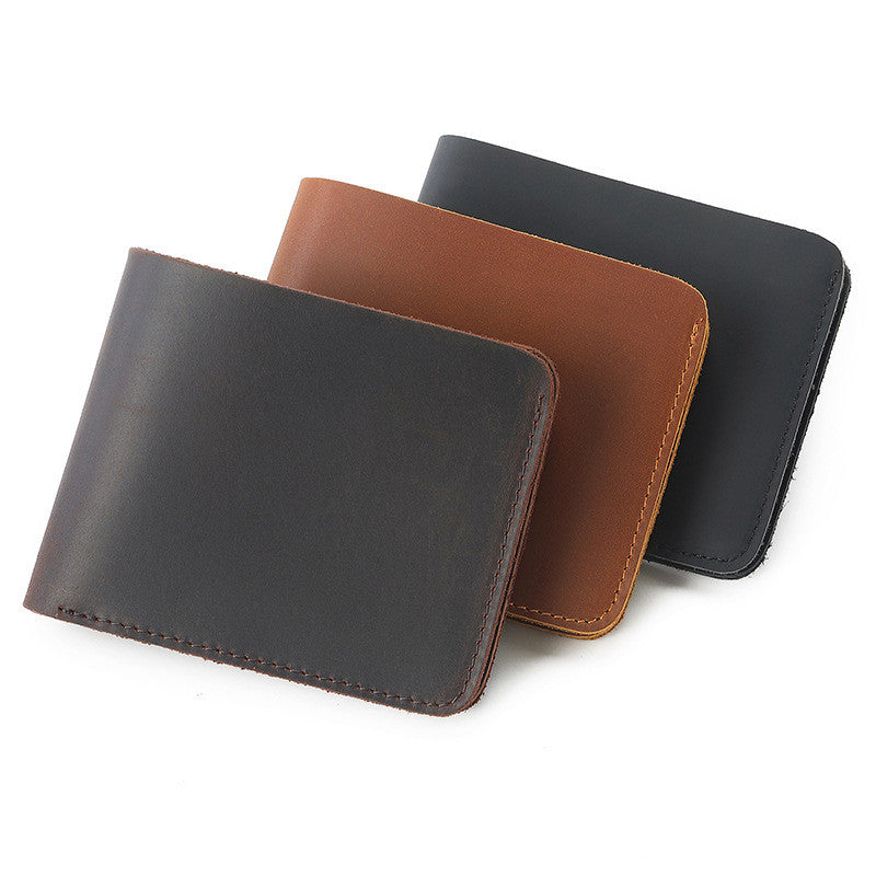 Men&#39;s New First Layer Cowhide Retro Wallet