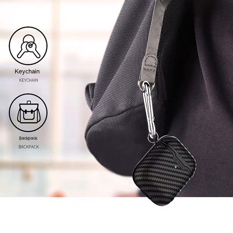 Bluetooth Second Generation Carbon Fiber Pattern Fashion Earphone Sleeves