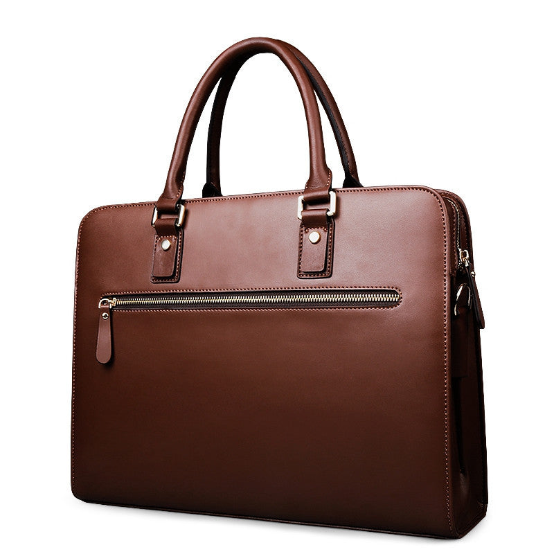 Real Cowhide Men&#39;s Bag Briefcase Business Handbag