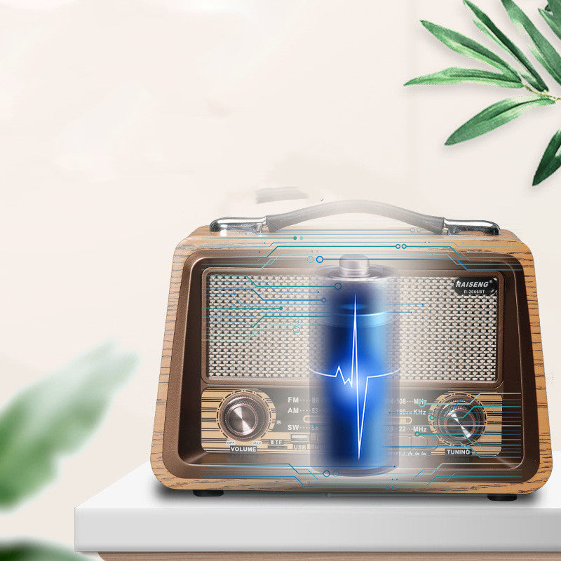 Home Wooden Retro Wireless Bluetooth Speaker