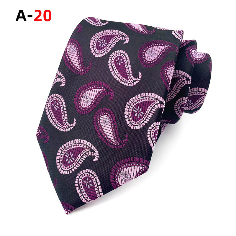 European And American Paisley Polyester Jacquard Men&#39;s Tie