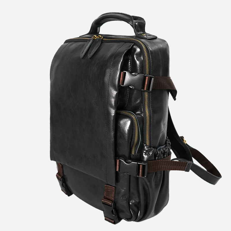 Men&#39;s Fashion Handmade Leather Business Backpack