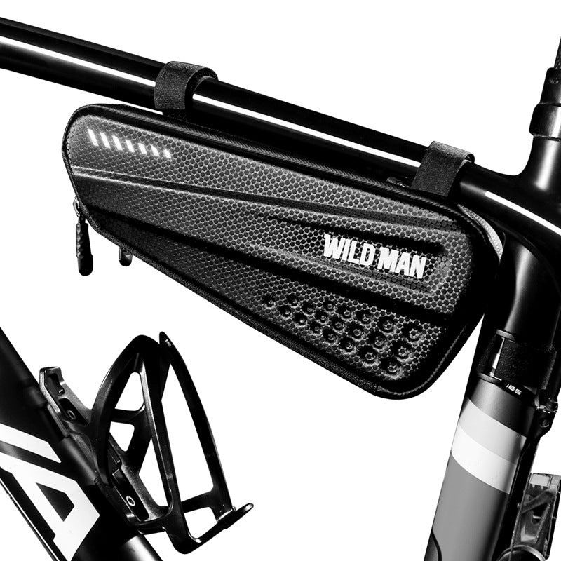 WILD MAN Bicycle Bag Hard Shell Triangle Bag Mountain Bike Front Beam Bag Road Bike Pack Cycling Fixture Cross Border