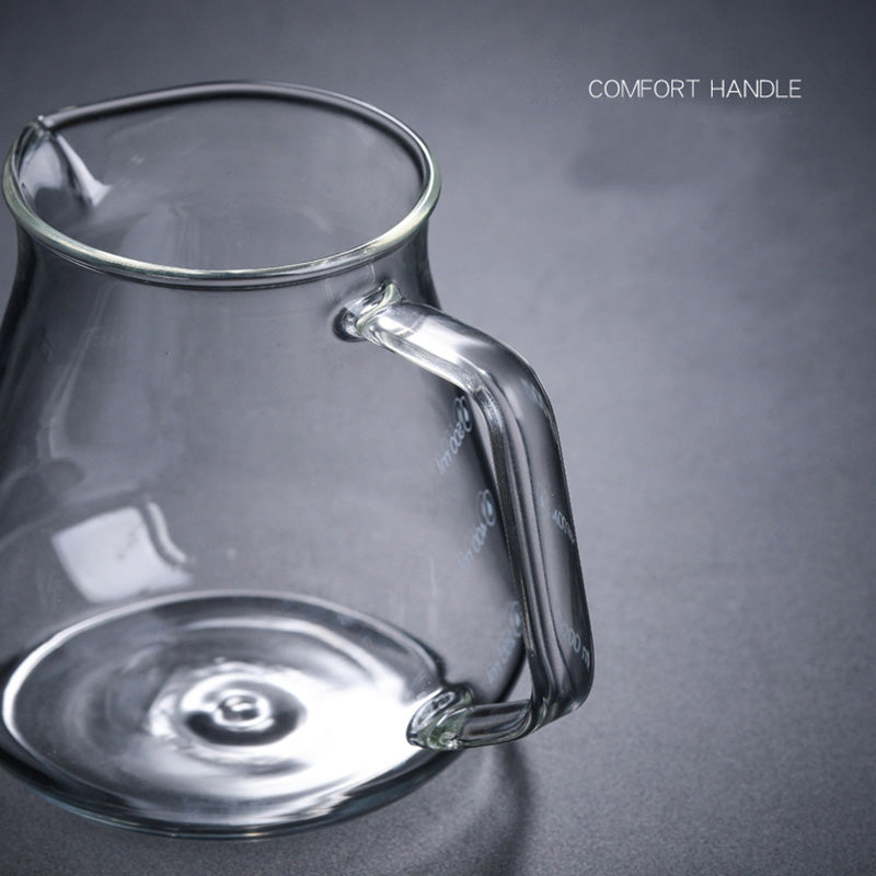 High Borosilicate Heat-Resistant Glass Sub-Pot, Hand Coffee Pot