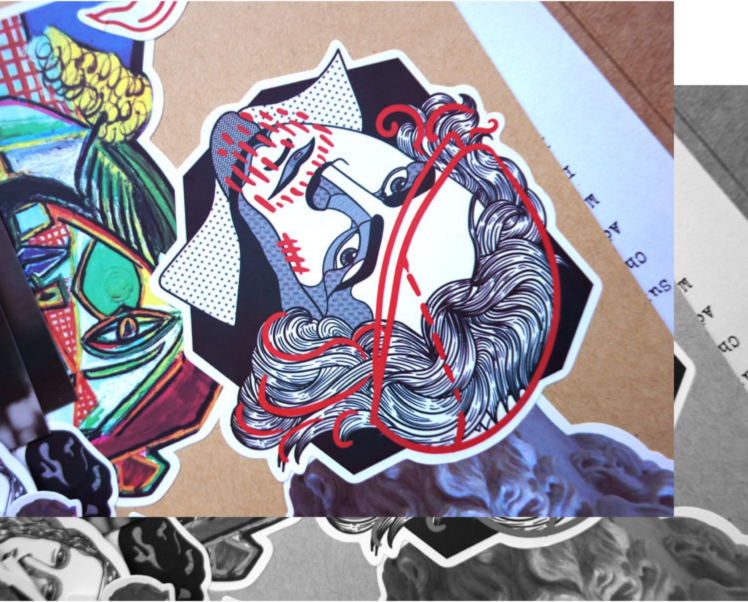 Luggage Fashion Personality Retro Vaporwave Sticker