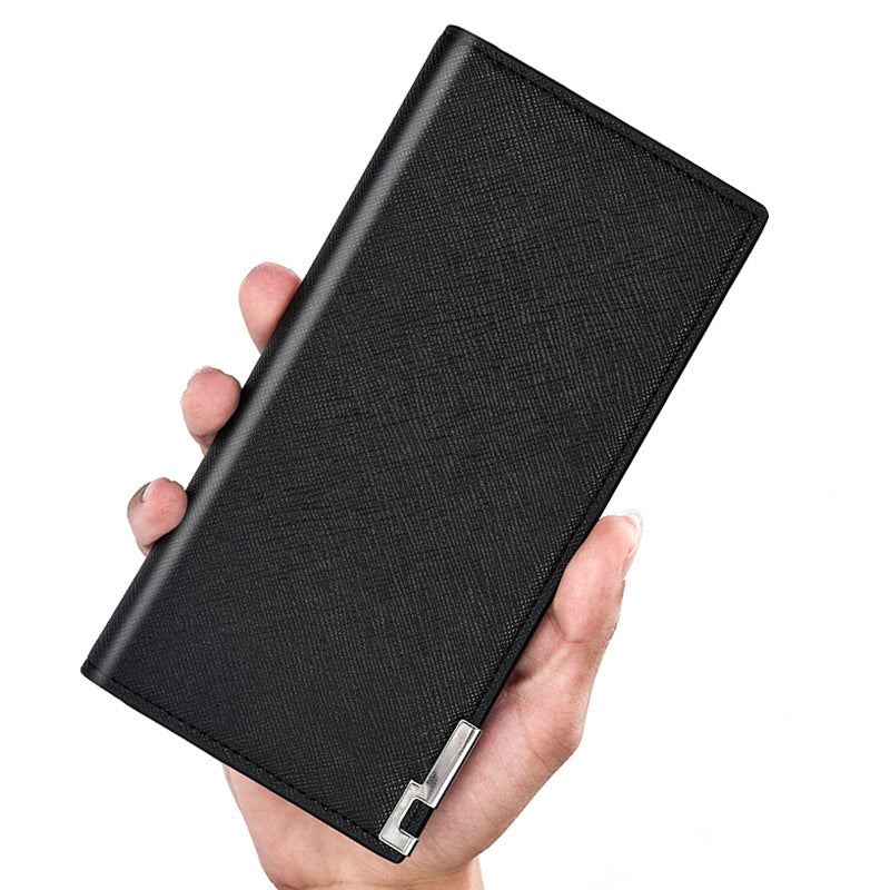 Men&#39;s Leather Long Card Case Wallet