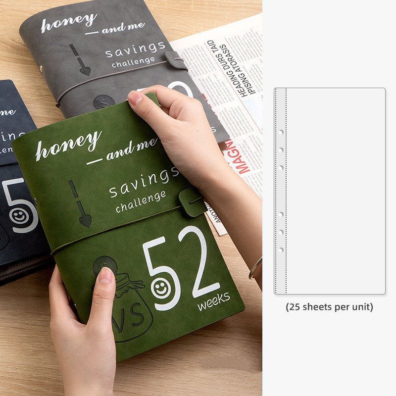 52 Weeks Couple Challenge Saving Journal Book