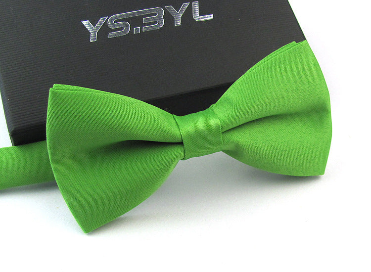 Matte Men&#39;s Solid Color Wedding Bow Tie Gentleman Polyester