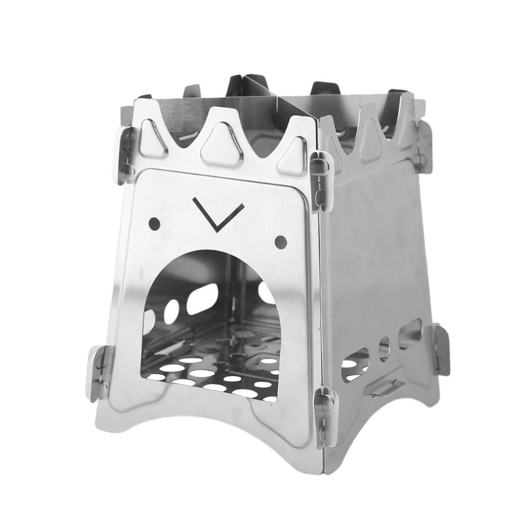 Outdoor Camping Folding Stainless Steel Wood Stove