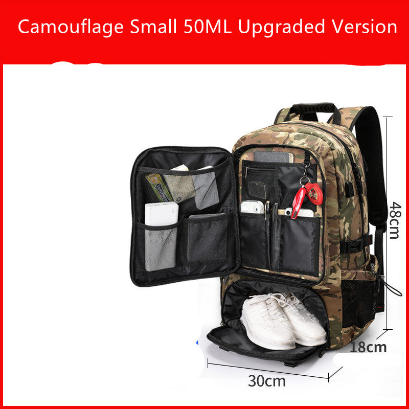 Extra Large Travel Bag Men&#39;s Outdoor Mountaineering Leisure Super Large Capacity Travel Shoulders