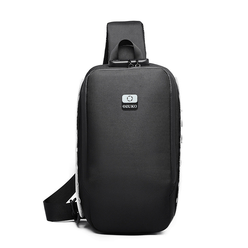 Men&#39;s USB multi-function shoulder bag