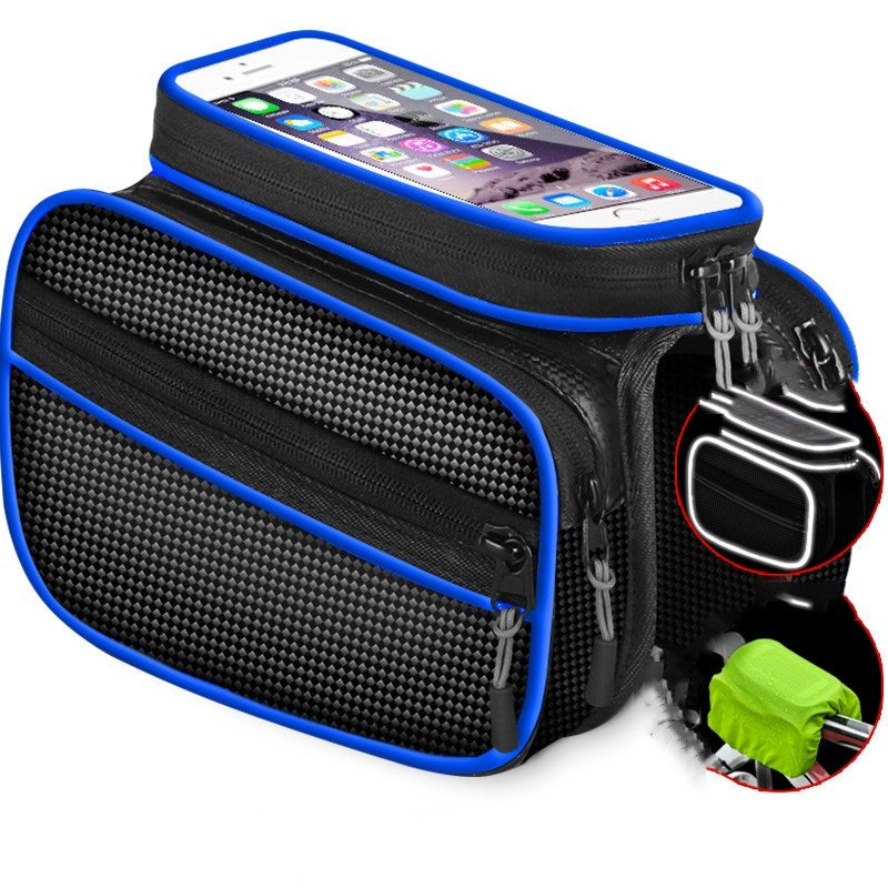 Mobile phone bicycle saddle bag