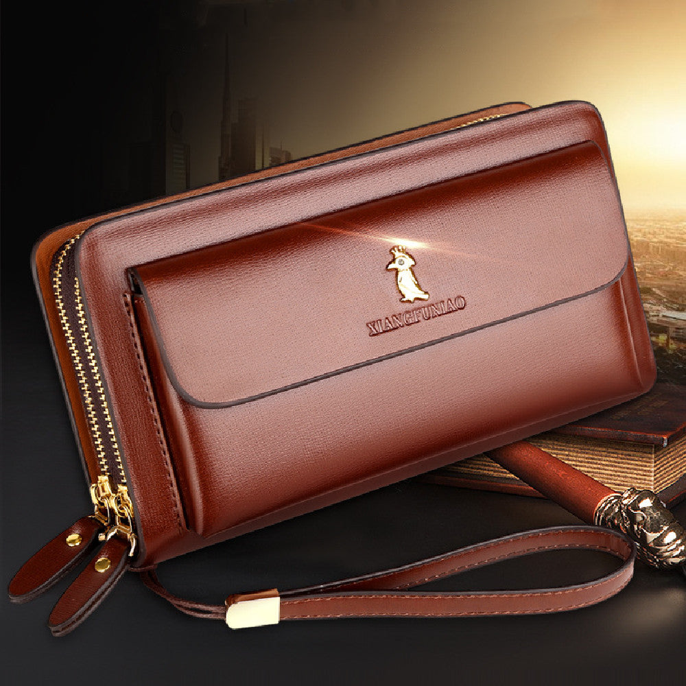 Men&#39;s Fashion Business Zipper Wallet