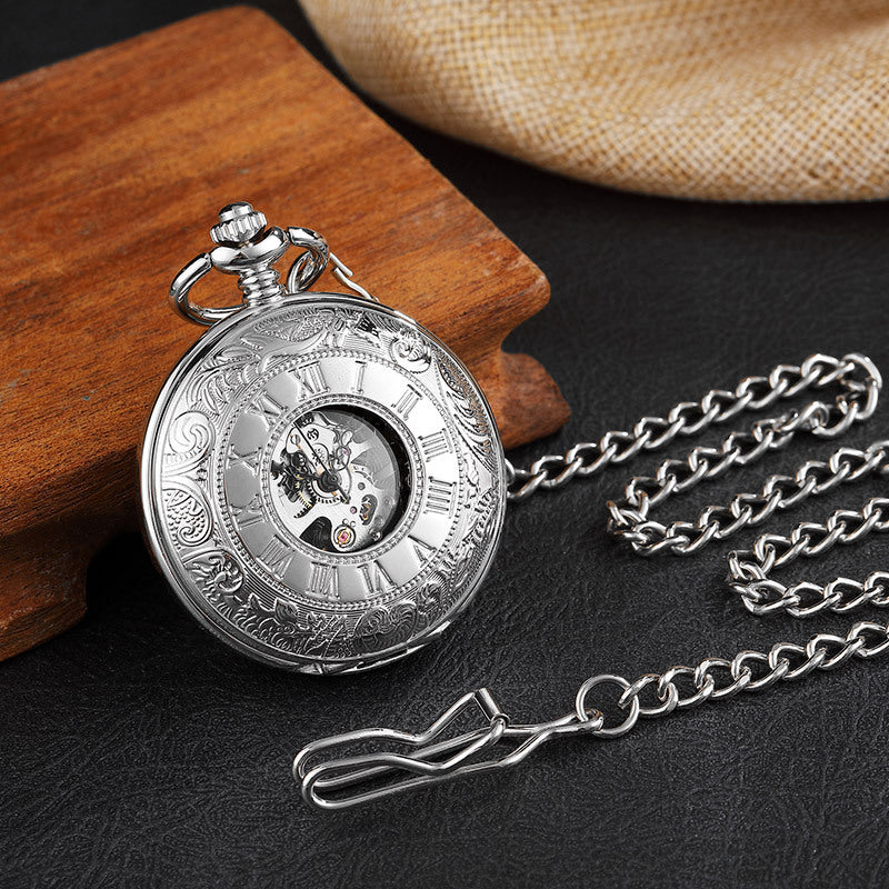 Men&#39;s And Women&#39;s Retro Manual Mechanical Pocket Watch