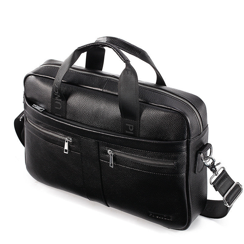 New leather men&#39;s briefcase