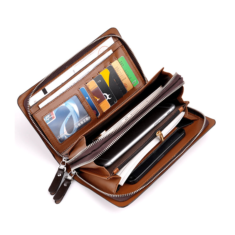 Pure Color Kangaroo Men&#39;s Business Casual Clutch