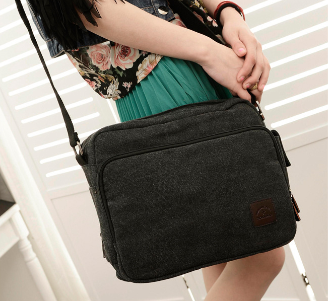 Manufacturer number of new canvas bag package bag retro trend of men&#39;s business Metrosexual inclined shoulder bag foreign trade package