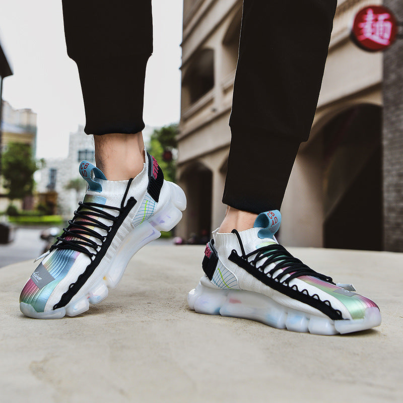 Versatile Flying Mesh Breathable Colorful Shoes